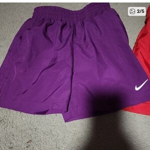 Nike Kids Bright Red Athletic Shorts